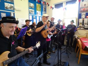 St Hilda's Ukulele Grpup performed at the Plant Sale